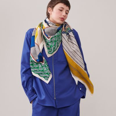 イエロー - レディス, スカーフ、ショール&マフラー, カシミア イエロー - レディス, スカーフ、ショール&マフラー, カシミア